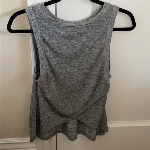 Sam Edelman grey tank top with asymmetrical back - Picture 2 of 4